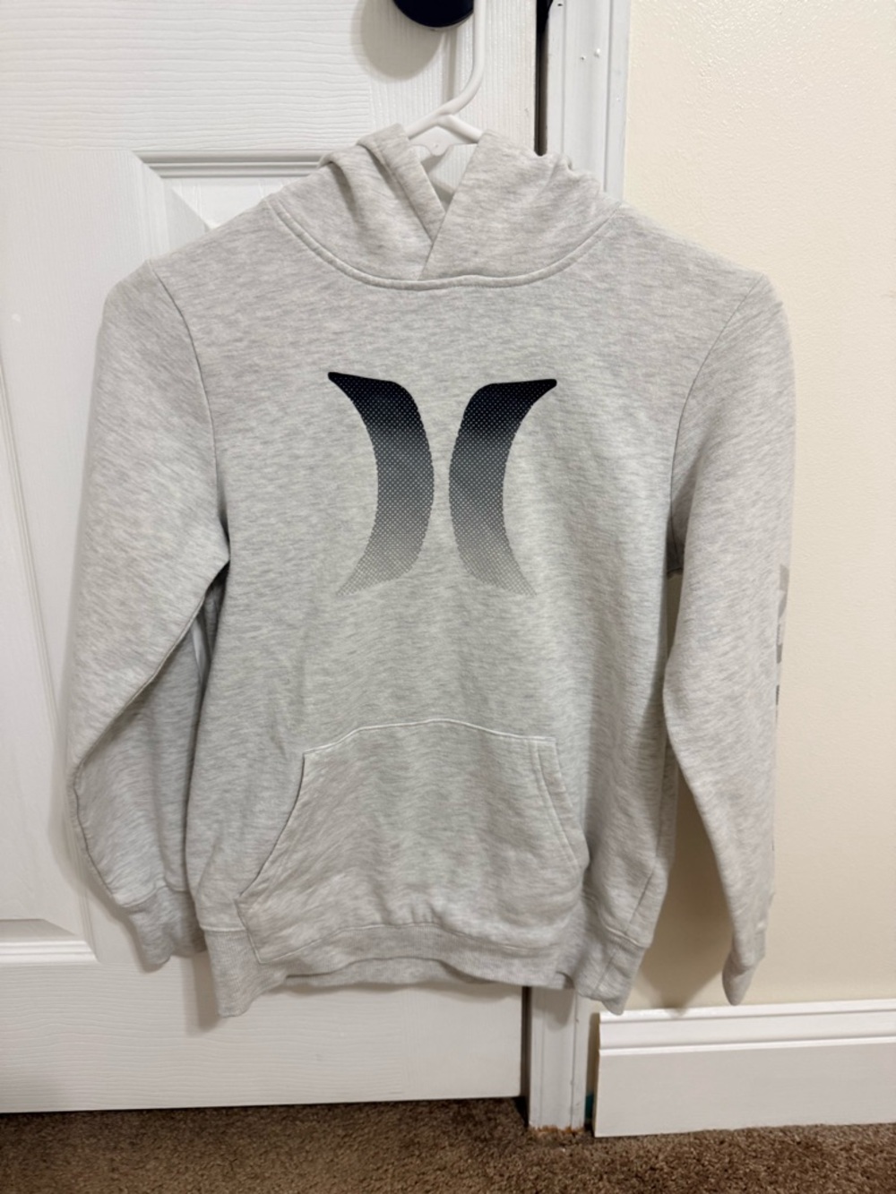 Hurley Boy’s Light Gray Pullover Hoodie